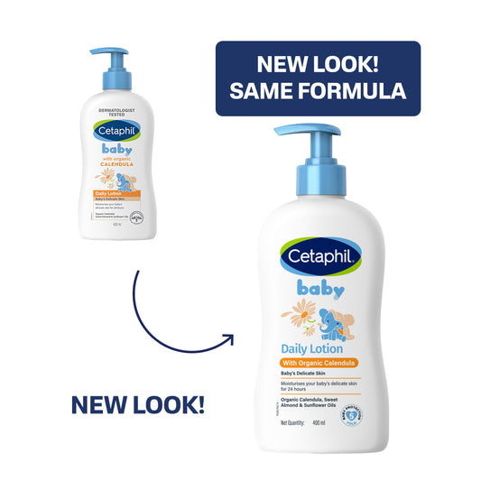 Cetaphil Baby Daily Lotion with Organic Calendula | Dermatologist Tested