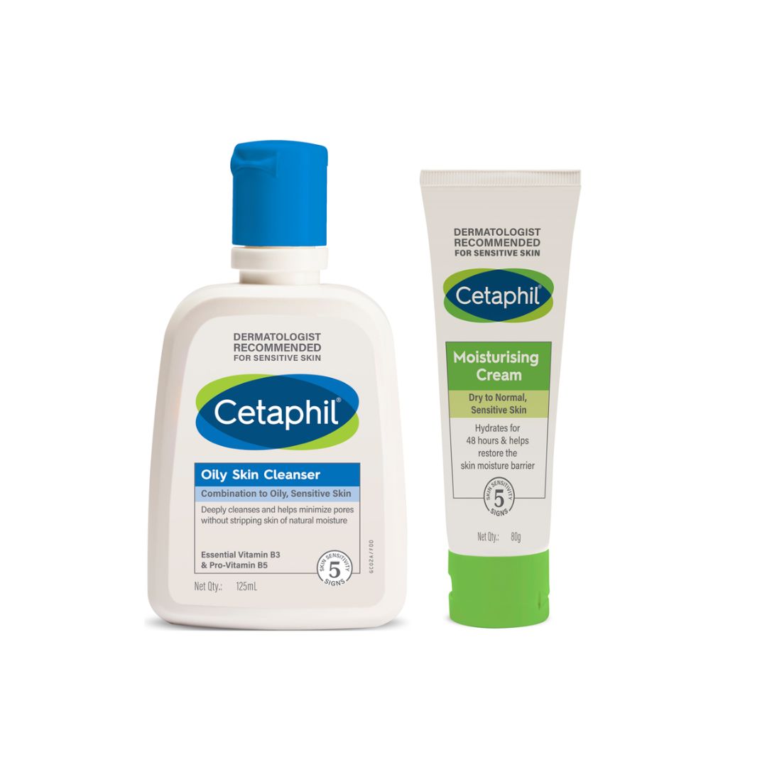 Cetaphil Oil Skin Cleansing & Moisturizing Combo