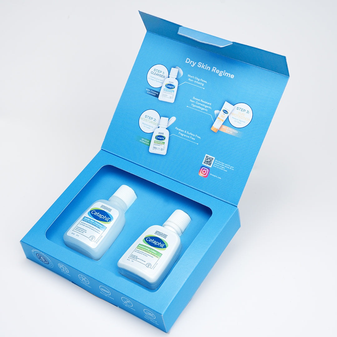Cetaphil Mini Travel Pack | Facewash & Moisturiser - 25 ml each
