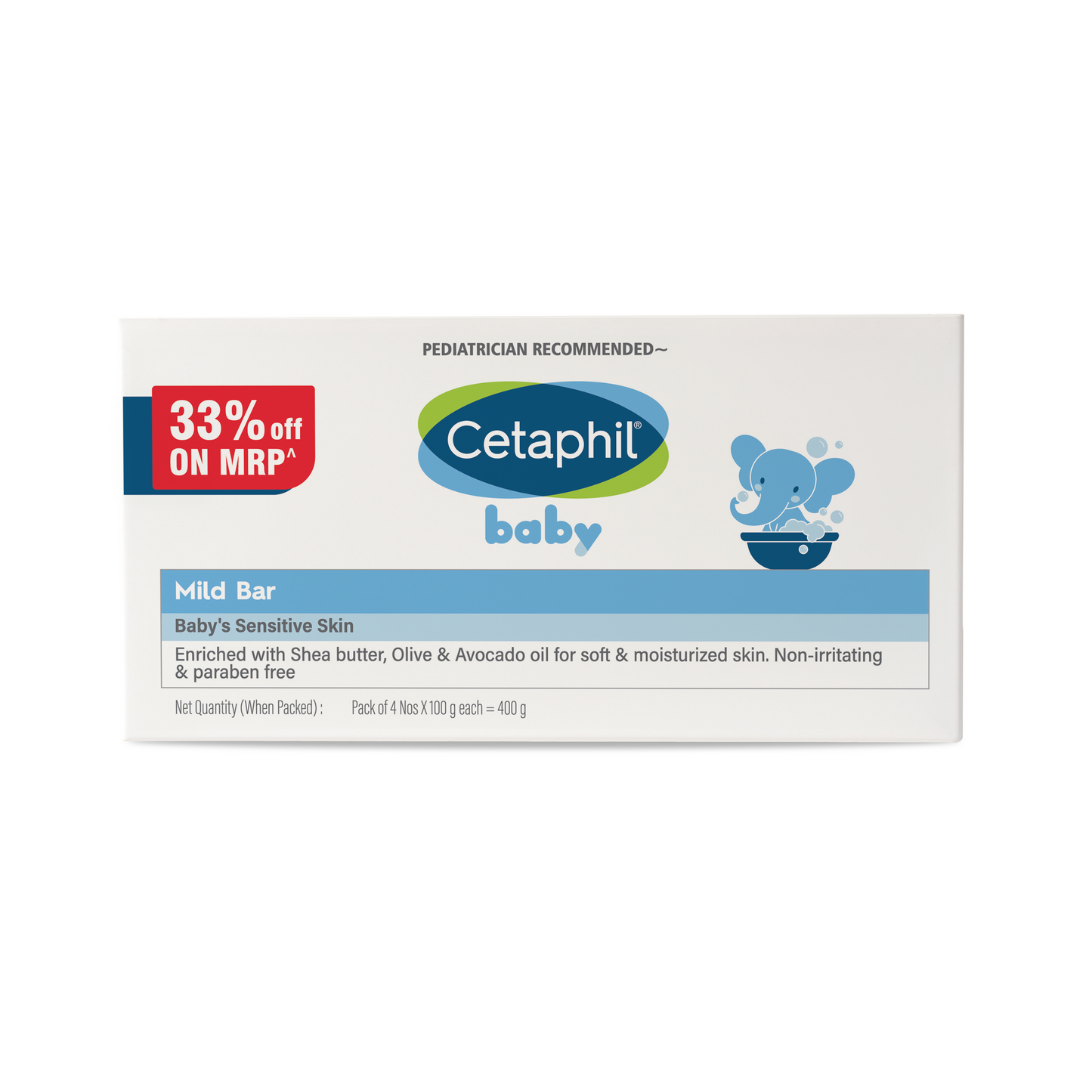 Cetaphil Baby Mild Bar - (4x100gm)