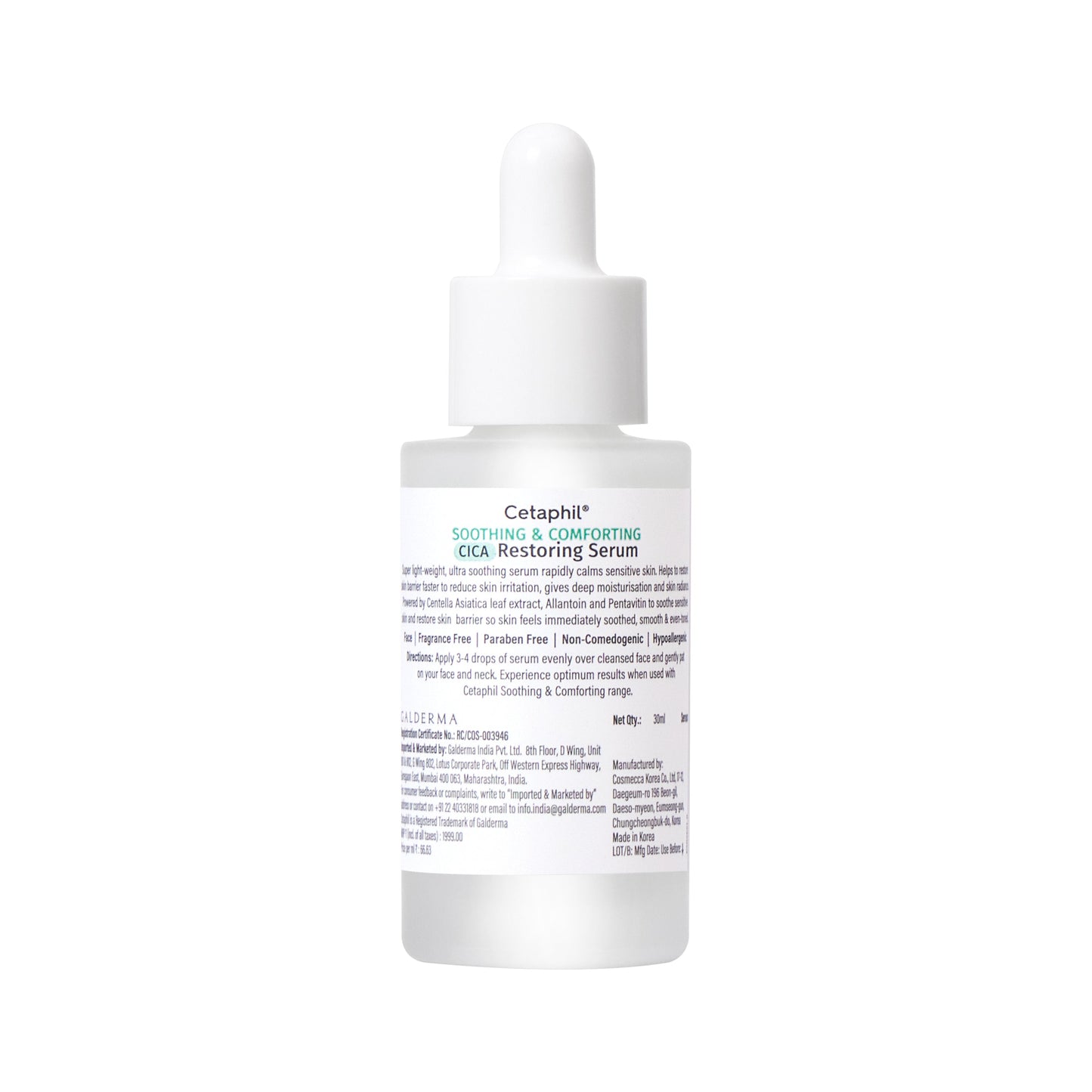 Cetaphil Soothing and Comforting CICA Restoring Serum - 30ml