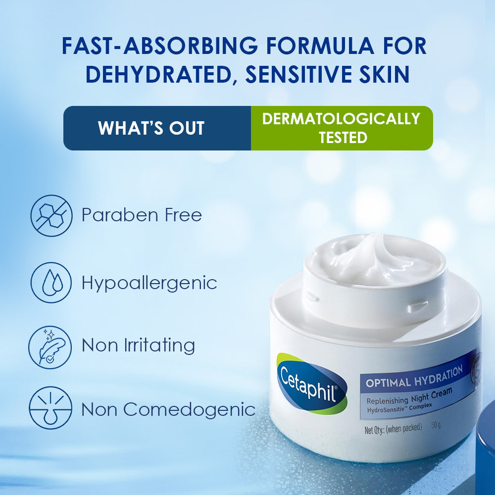 Cetaphil Optimal Hydration Replenishing Night Cream 50g