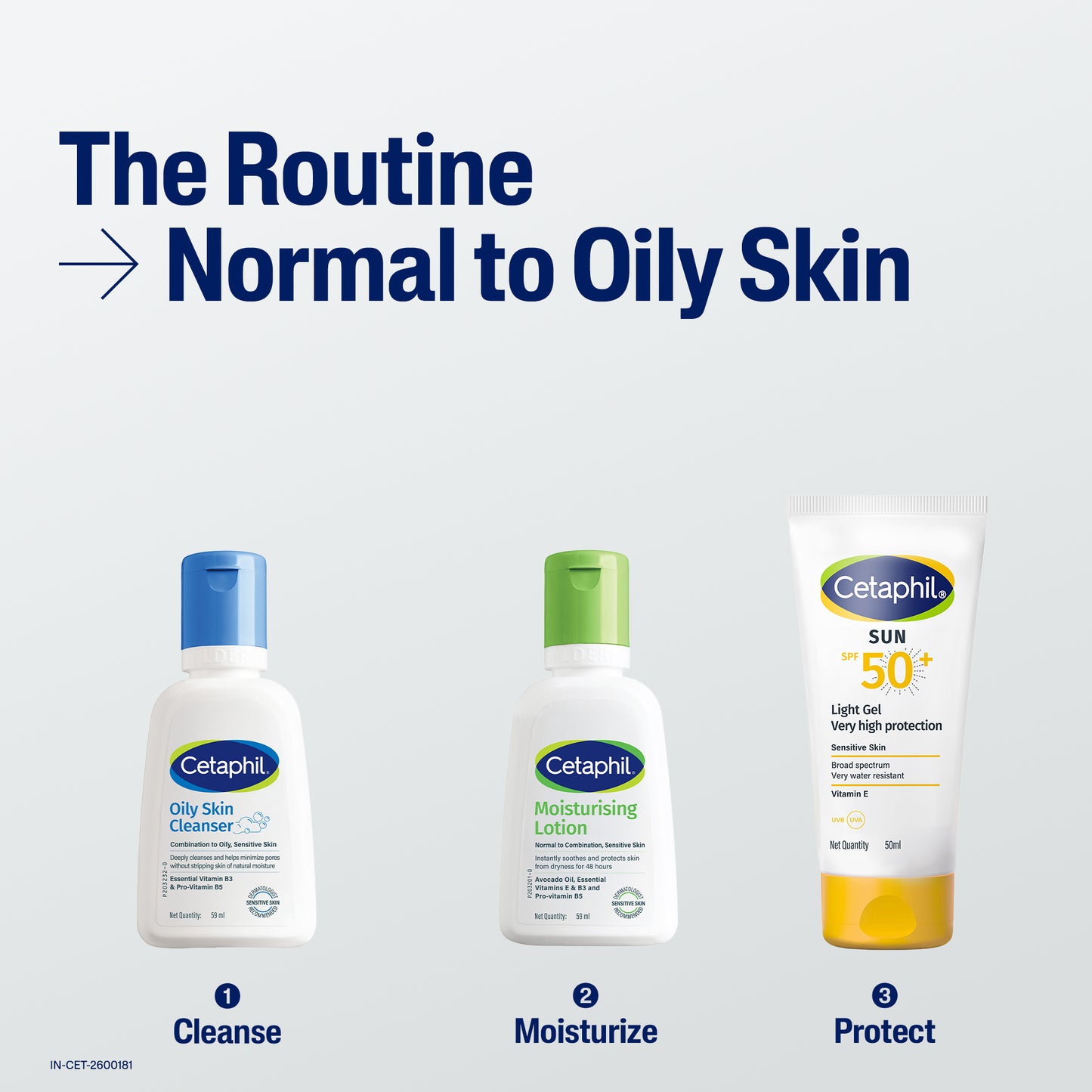 Cetaphil Travel Pack - Cleanser + Moisturiser | Combination to Oily Skin Type
