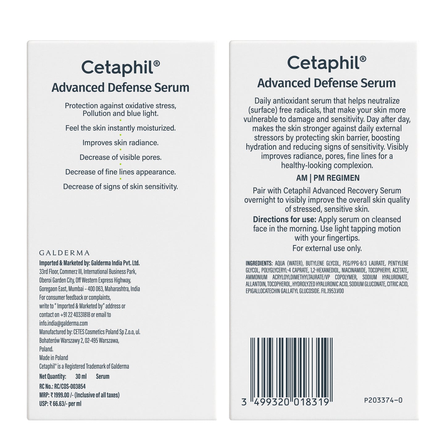 Cetaphil Advanced Defense Serum 30ml