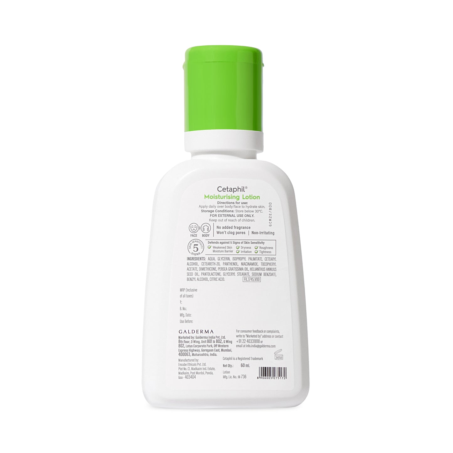 Cetaphil Moisturising Lotion 60 ml | Dermat recommended