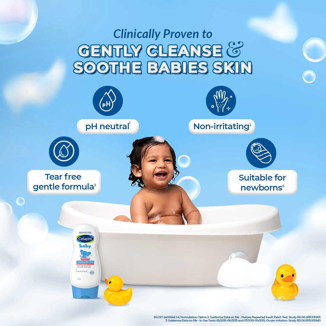 Cetaphil Baby Moisturising Bath & Wash | Dermat Tested