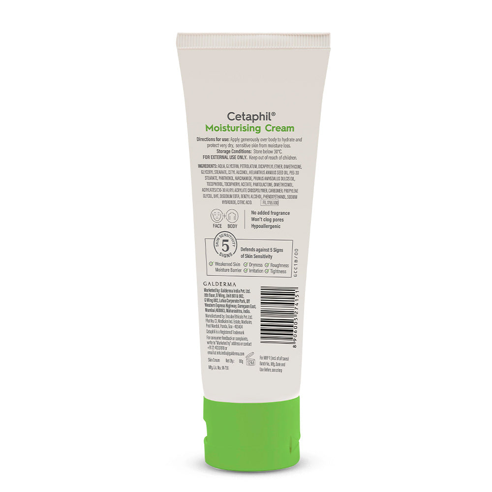 Cetaphil Moisturising Cream 80g for dry to very dry skin