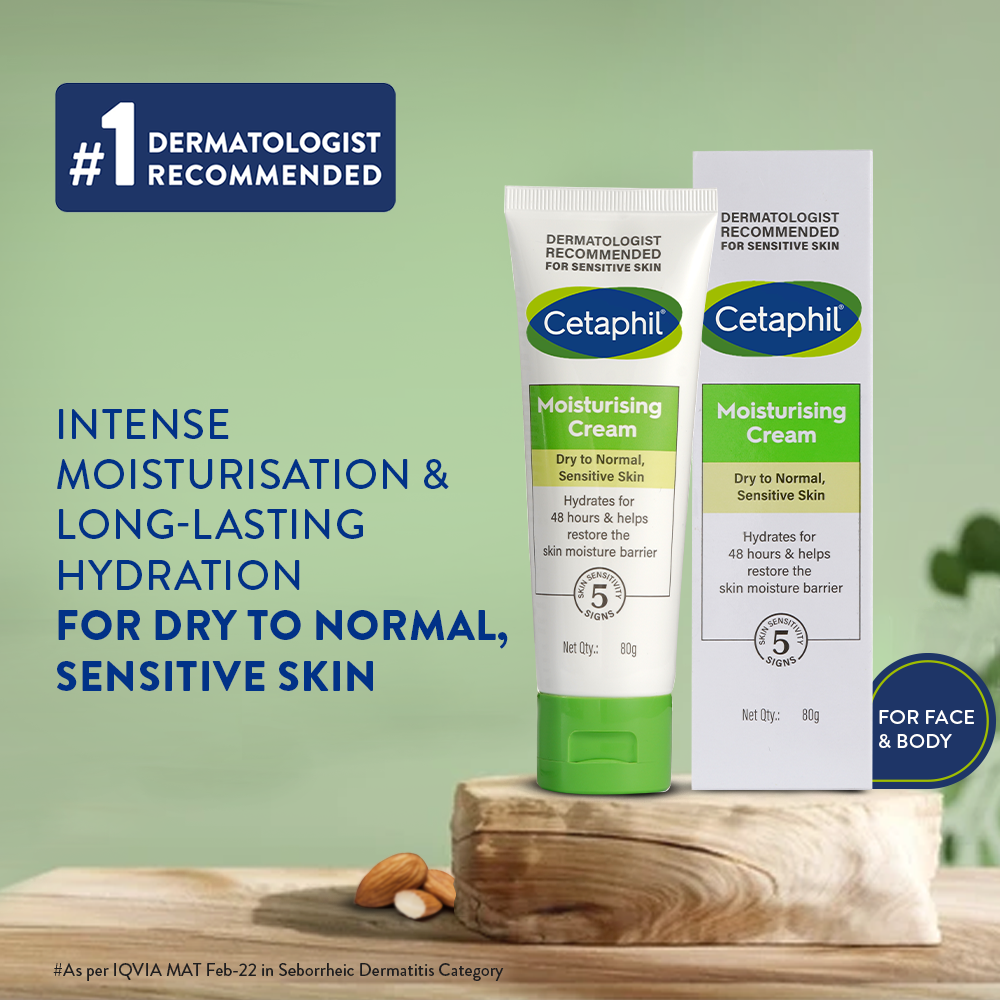 Cetaphil Moisturising Cream 80g for dry to very dry skin