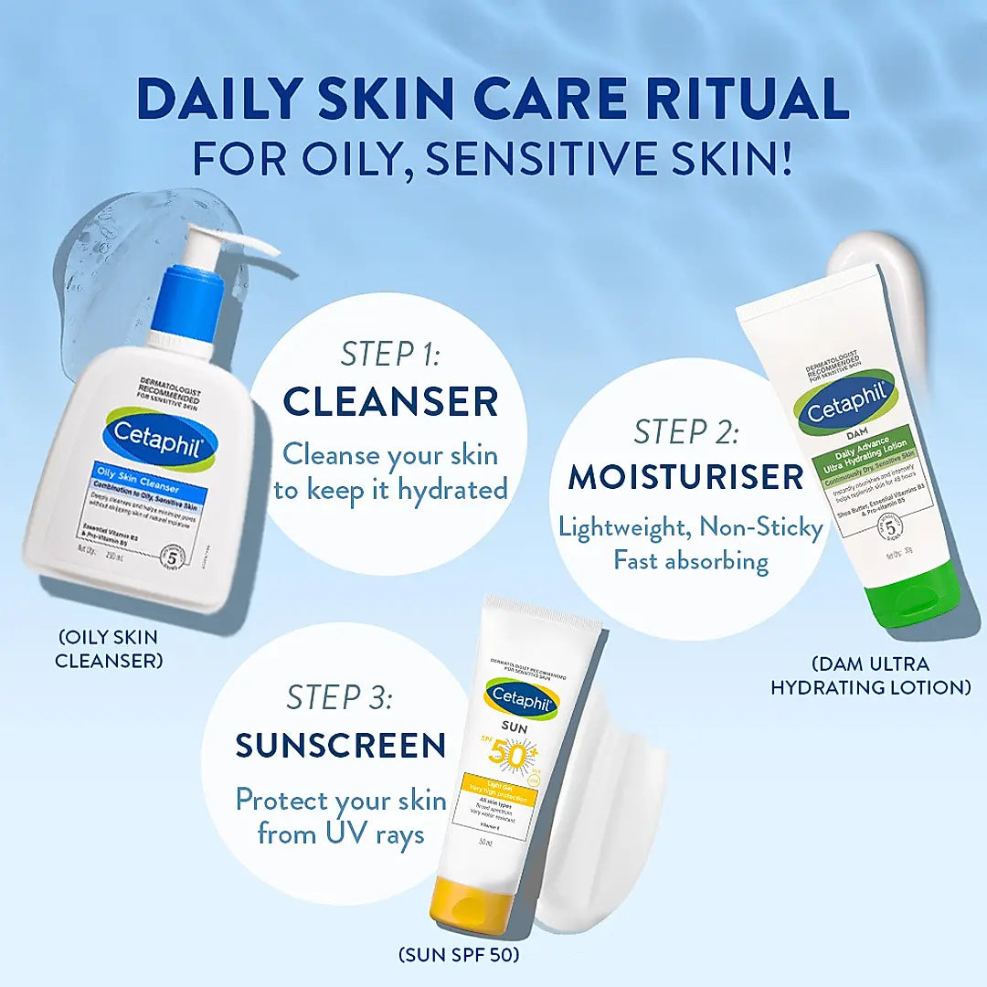 Cetaphil Oily Skin Cleanser 250 ml | Dermat Recommended