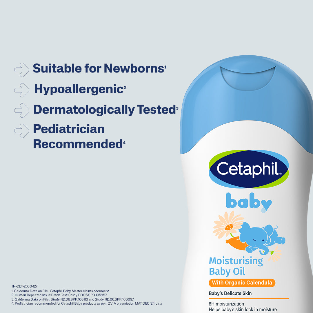 Cetaphil Baby Massage Oil | Dermatologist Tested