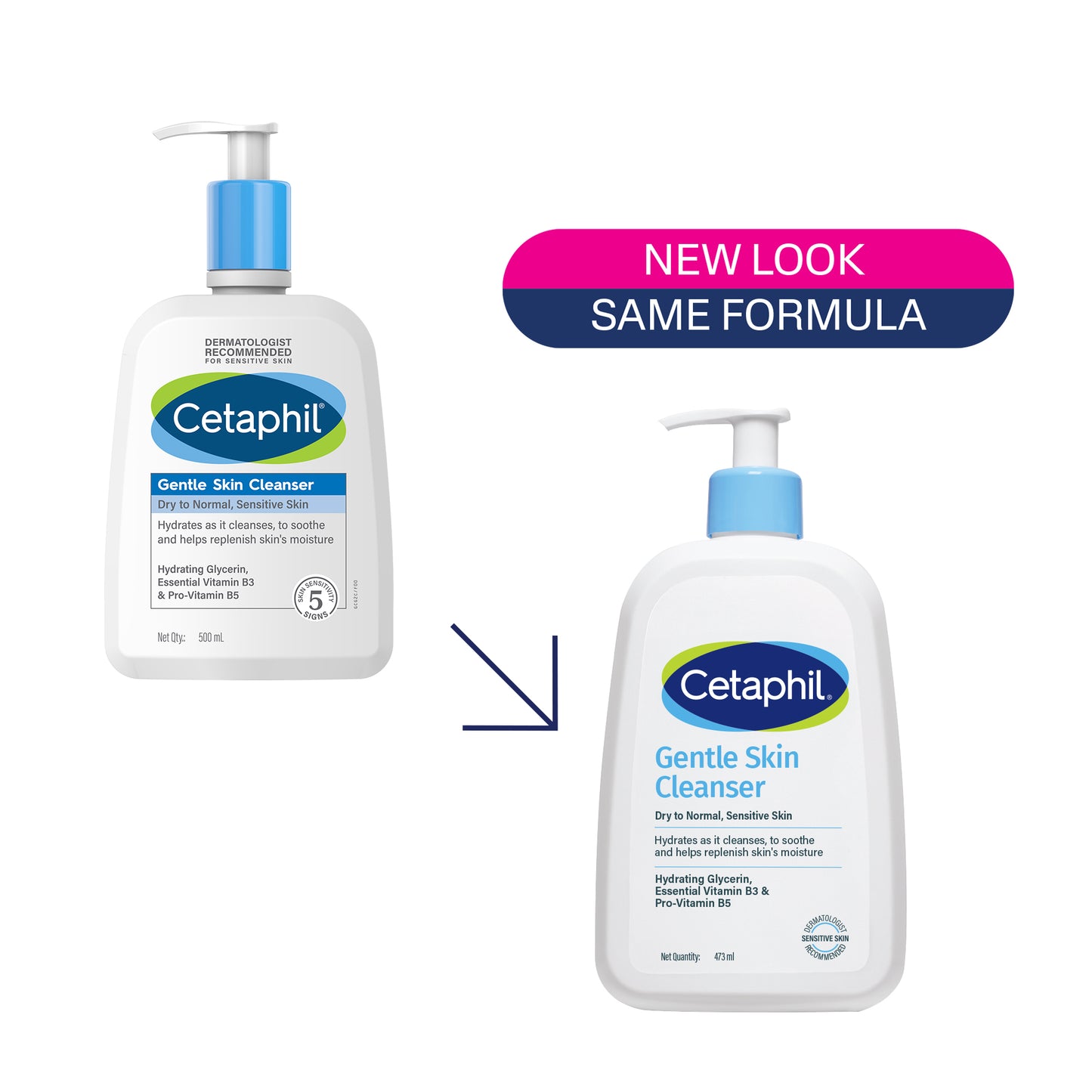 Cetaphil Gentle Skin Cleanser 473 ml | Dermat recommended