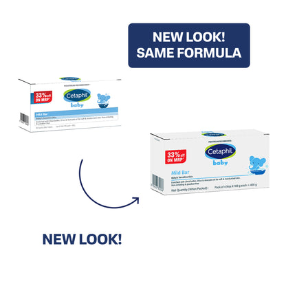 Cetaphil Baby Mild Bar - (4x100gm)