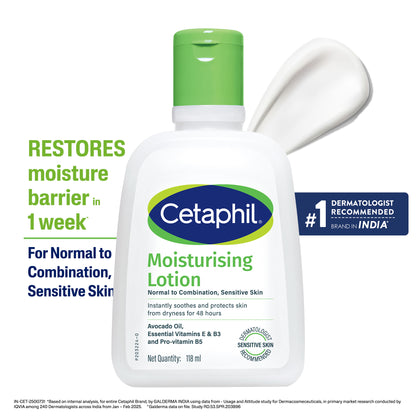 Cetaphil Moisturising Lotion 118 ml | Dermat recommended