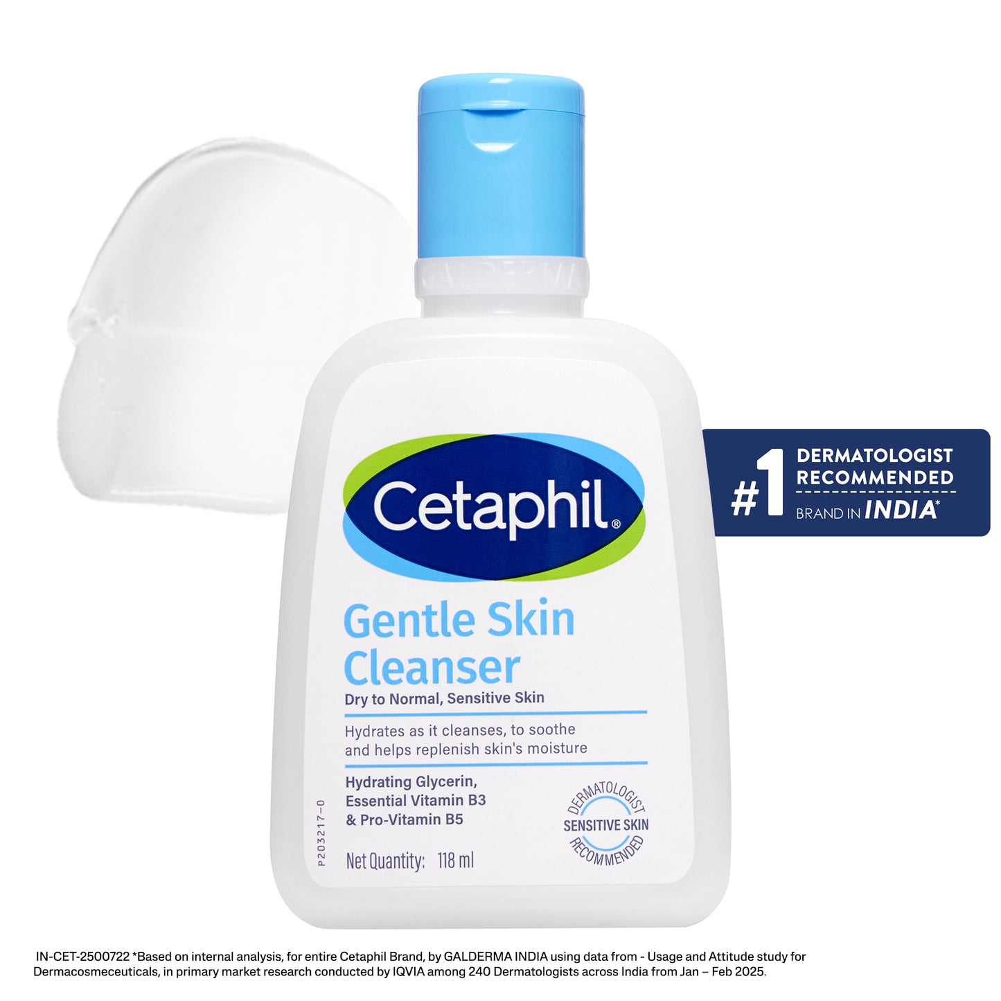 Cetaphil Gentle Skin Cleanser 118 ml | Dermat recommended