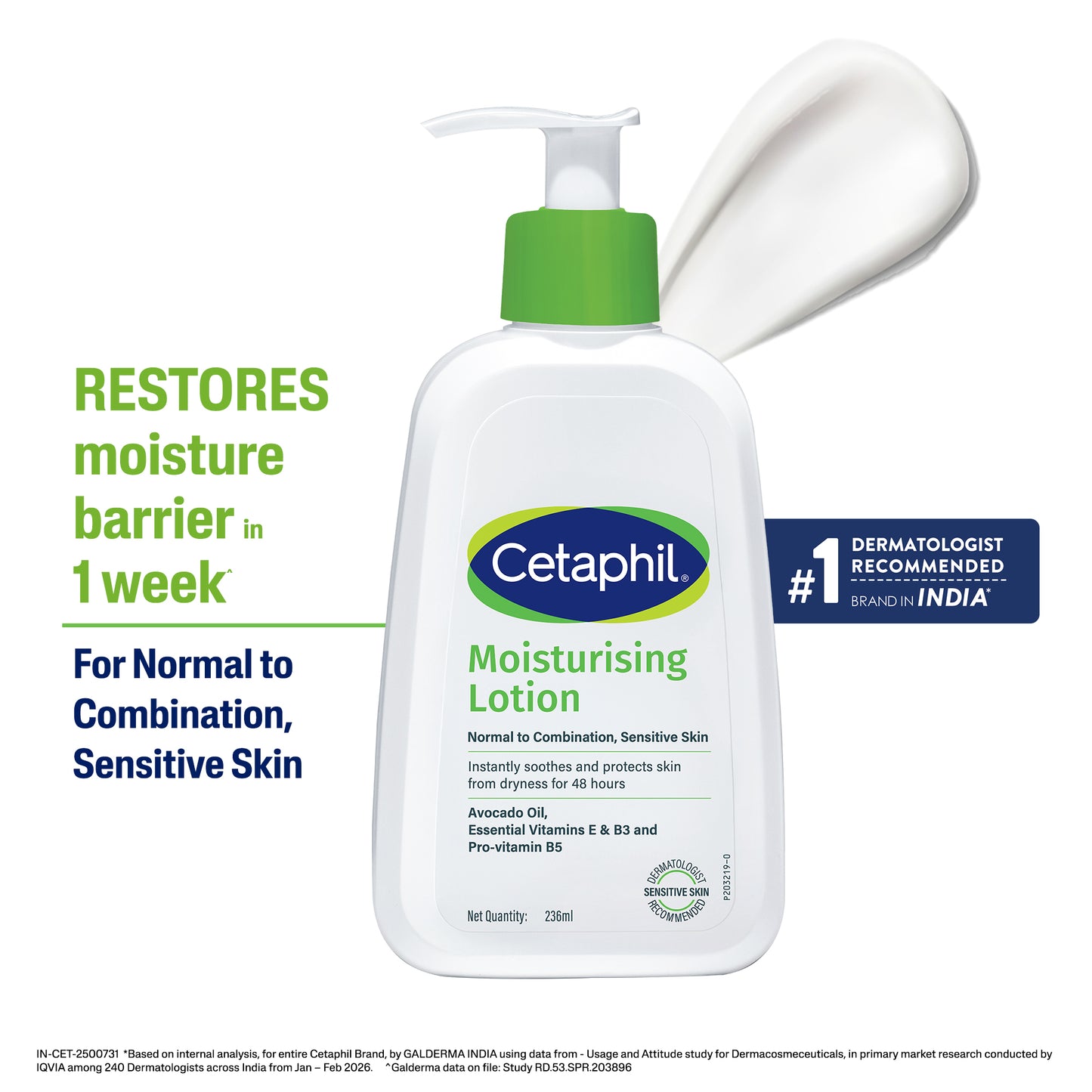 Cetaphil Moisturising Lotion 250ml For Dry to Normal skin
