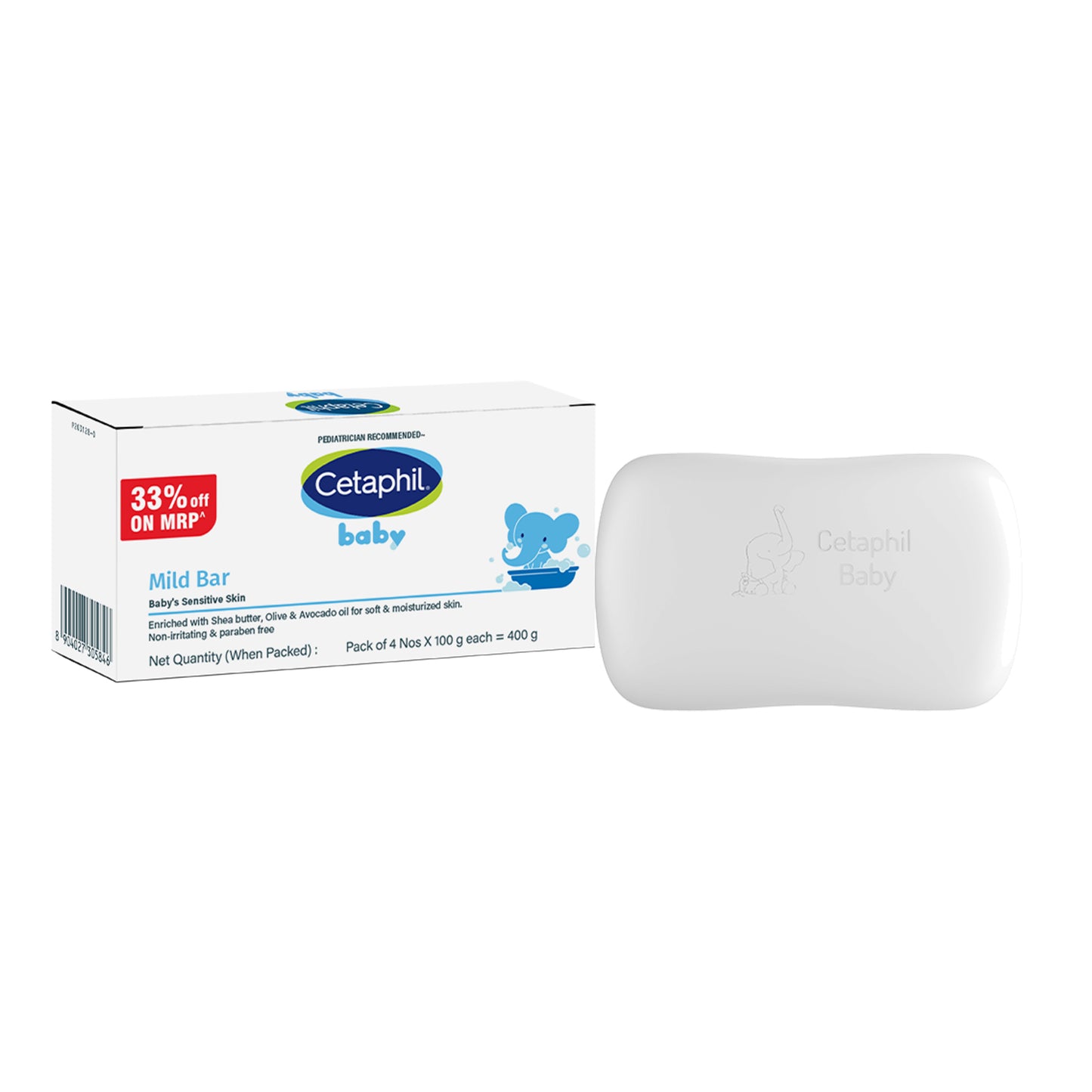Cetaphil Baby Mild Bar - (4x100gm)