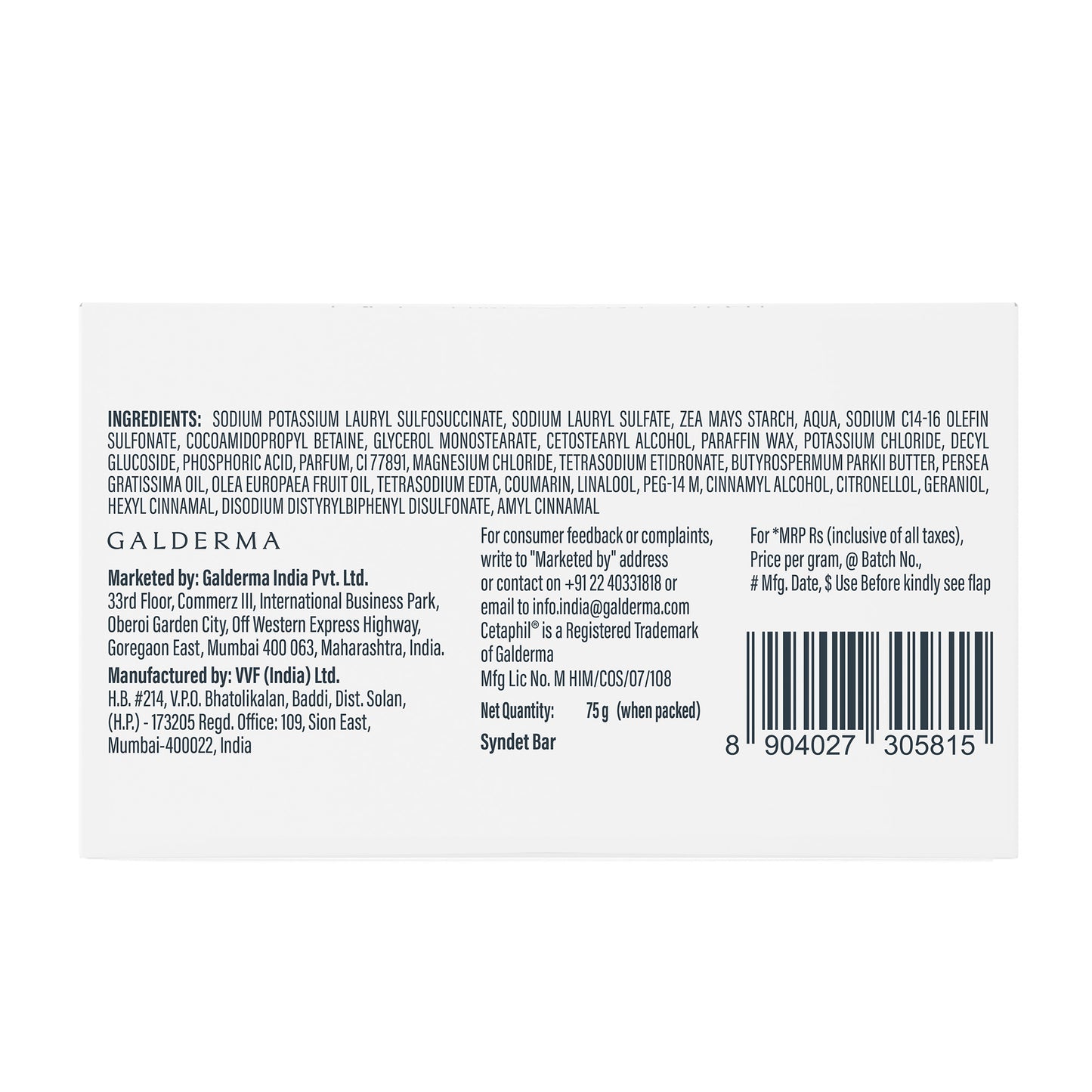 Cetaphil Baby Mild Bar with Shea Butter