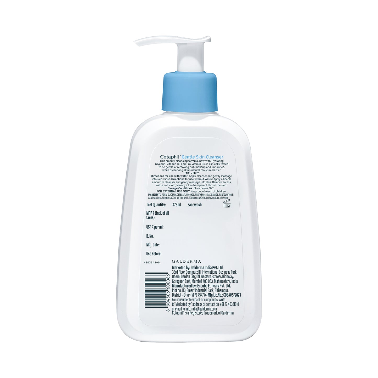 Cetaphil Gentle Skin Cleanser 236 ml | Dermat recommended