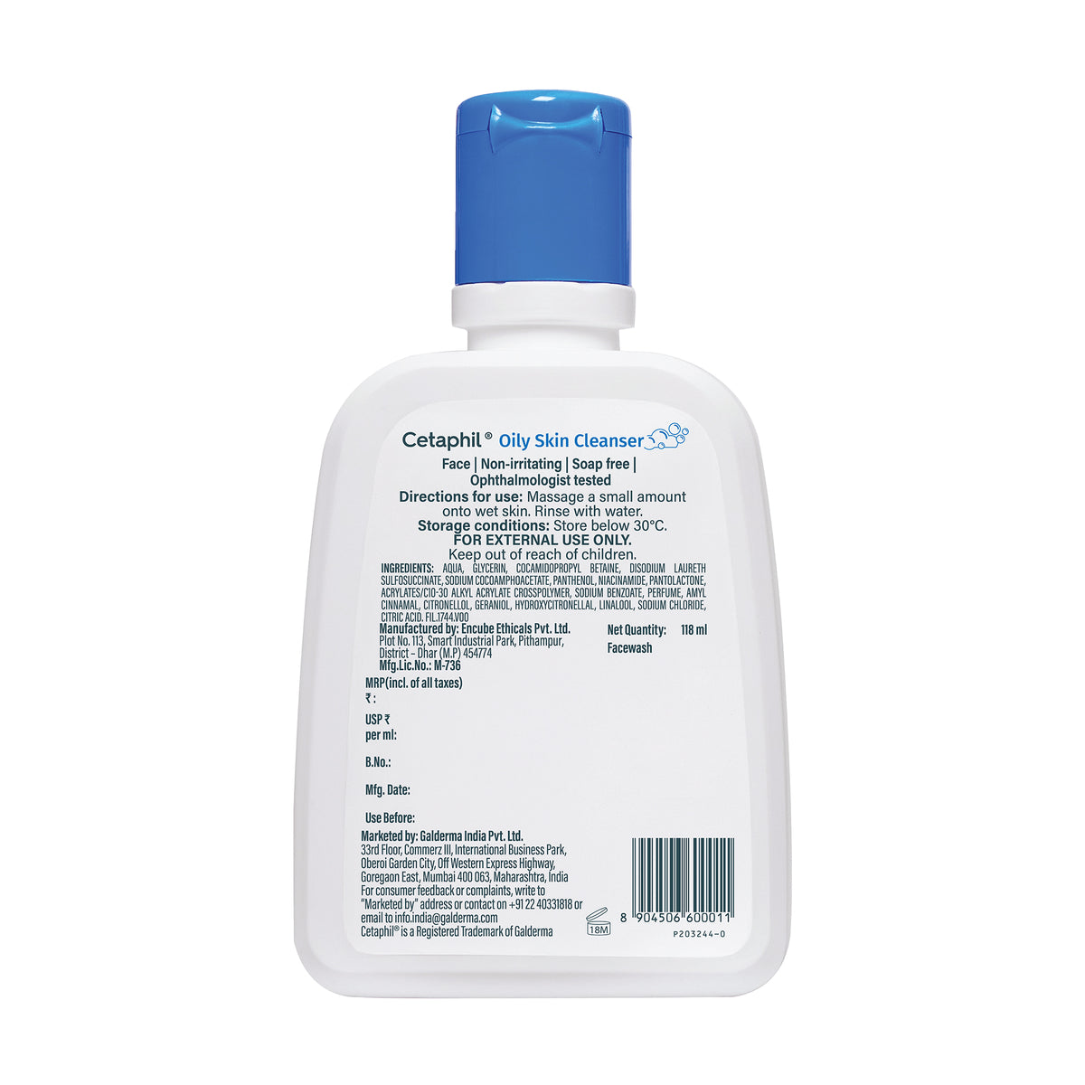 Cetaphil Oily Skin Cleanser 118ml