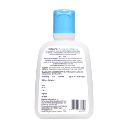Cetaphil Gentle Skin Cleanser 118 ml | Dermat recommended