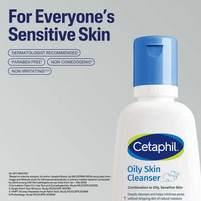 Cetaphil Oily Skin Cleanser 59 ml | Dermat Recommended