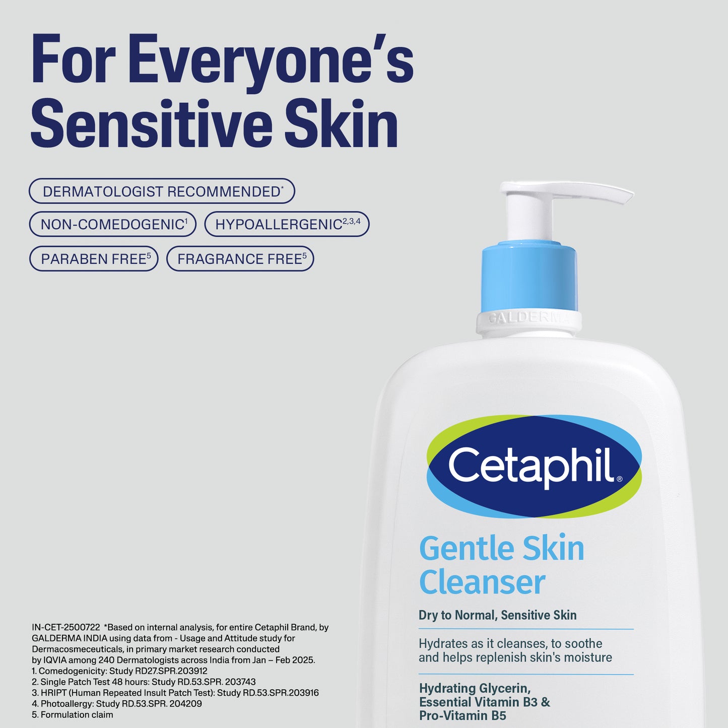 Cetaphil Gentle Skin Cleanser 1000 ML | Dermat recommended