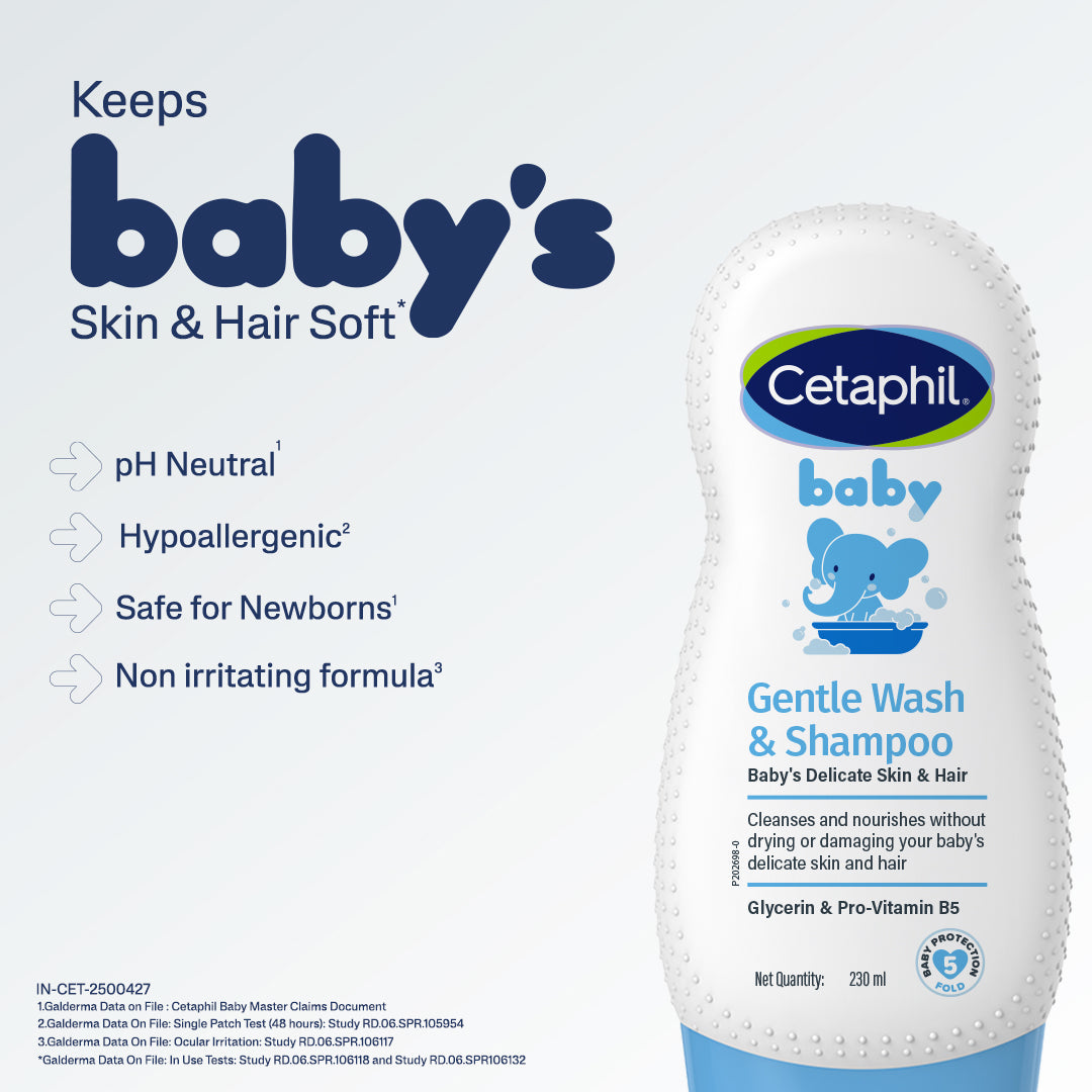 Cetaphil Baby Gentle Wash & Shampoo with Wheat Protein and Glycerin | Dermatologist Tested