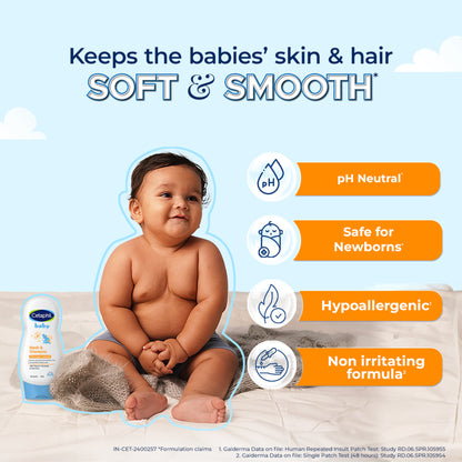 Cetaphil Baby Wash & Shampoo with Organic Calendula | Dermat Tested