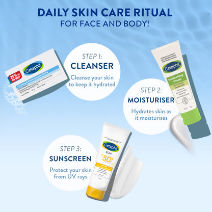 Cetaphil Cleansing Moisturizing Syndet Bar - (100gm)