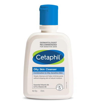 Cetaphil Oily Skin Cleanser 125 ml | Dermat Recommended