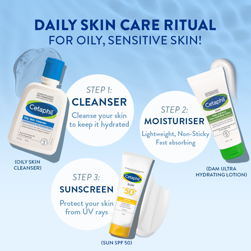 Cetaphil Oily Skin Cleanser 125 ml | Dermat Recommended