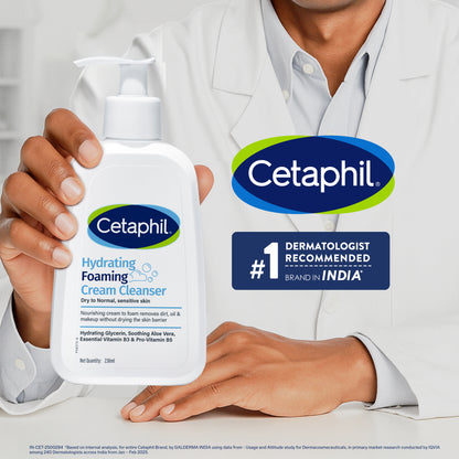 Cetaphil Hydrating Foaming Cream Cleanser 236 ml | Dermat Tested