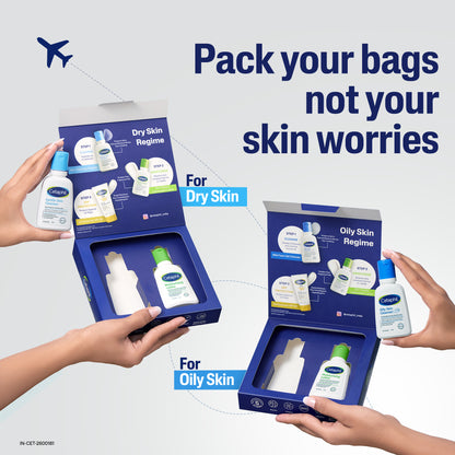 Cetaphil Travel Pack - Cleanser + Moisturiser  | Combination to Oily Skin Type