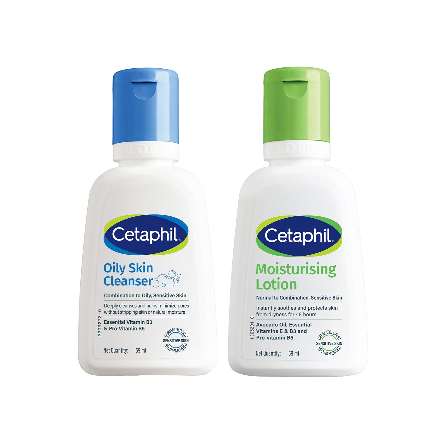 Cetaphil Travel Pack - Cleanser + Moisturiser  | Combination to Oily Skin Type