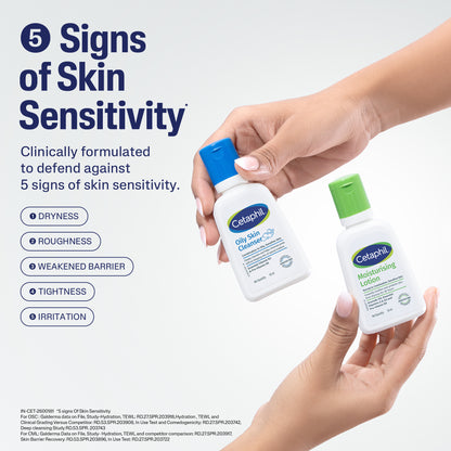 Cetaphil Travel Pack - Cleanser + Moisturiser  | Combination to Oily Skin Type