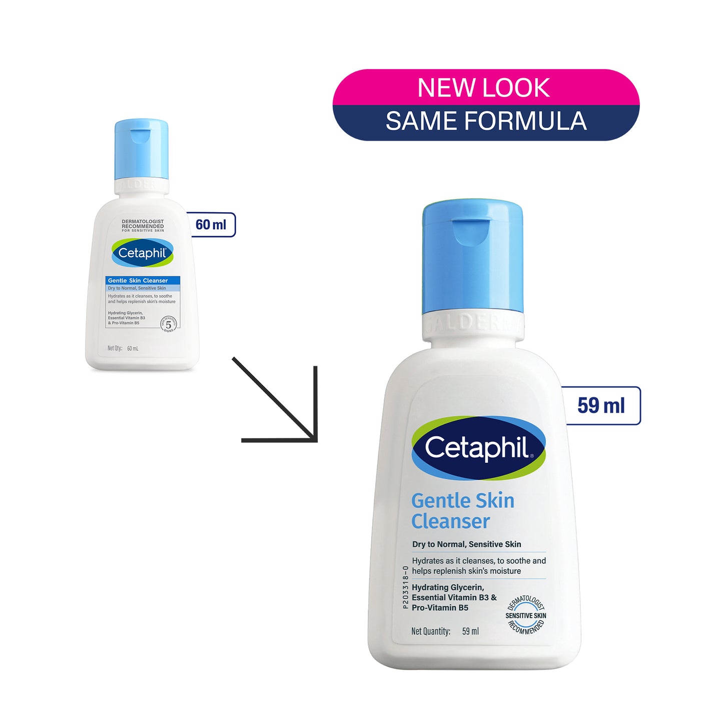 Cetaphil Travel Pack - Cleanser + Moisturiser | Dry to Normal Skin Type