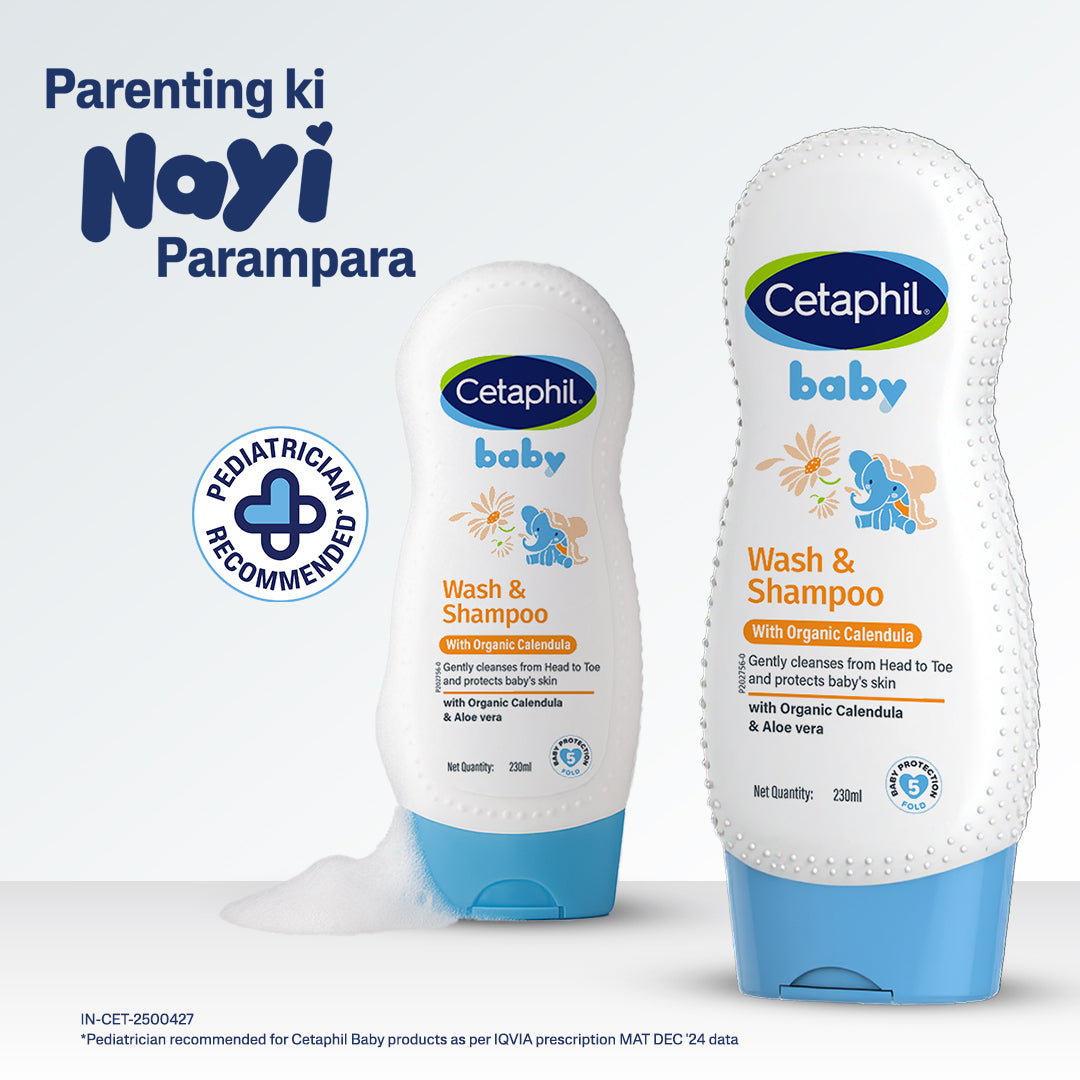 Cetaphil Baby Wash & Shampoo with Organic Calendula | Dermat Tested