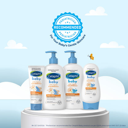 Cetaphil Baby Daily Lotion with Organic Calendula | Dermatologist Tested
