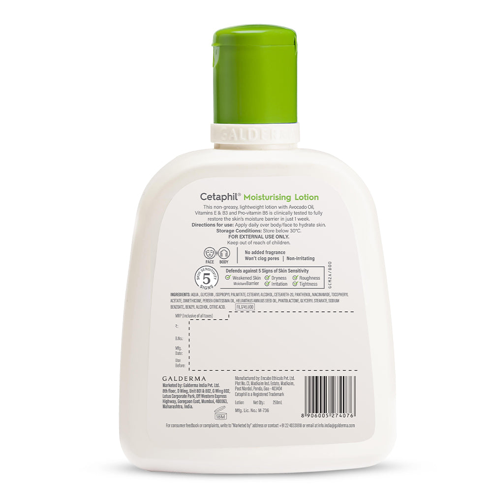 Cetaphil Moisturising Lotion 250ml For Dry to Normal skin