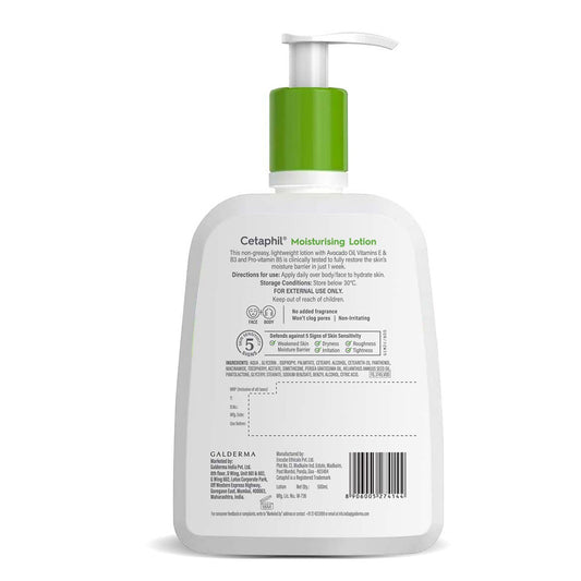 Cetaphil Moisturising Lotion 500ml For Dry to Normal skin