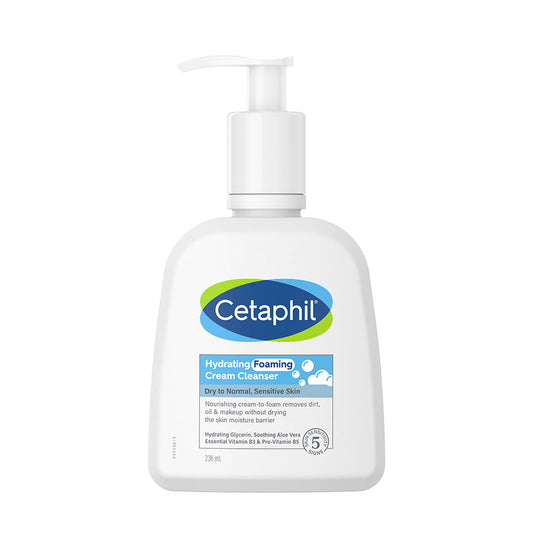 Cetaphil Hydrating Foaming Cream Cleanser 236 ml | Dermat Tested