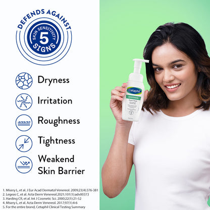 Cetaphil Soothing Foam Wash 200 ml with Ceramides