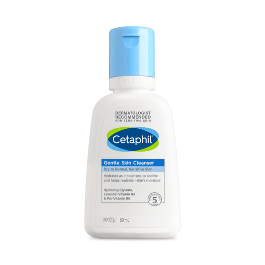 Cetaphil Gentle Skin Cleanser 60 ML | Dermat recommended