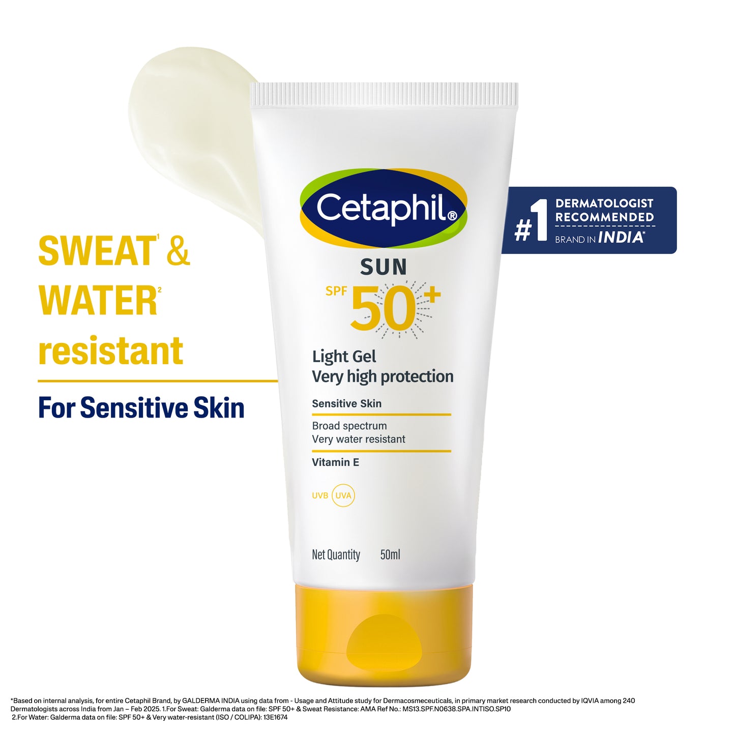 Cetaphil Sunscreen SPF 50  | Dermat recommended for Sensitive Skin