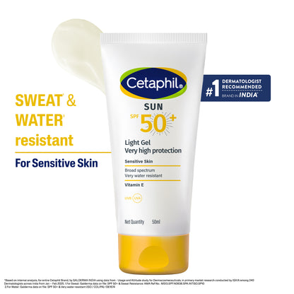Cetaphil Sunscreen SPF 50  | Dermat recommended for Sensitive Skin