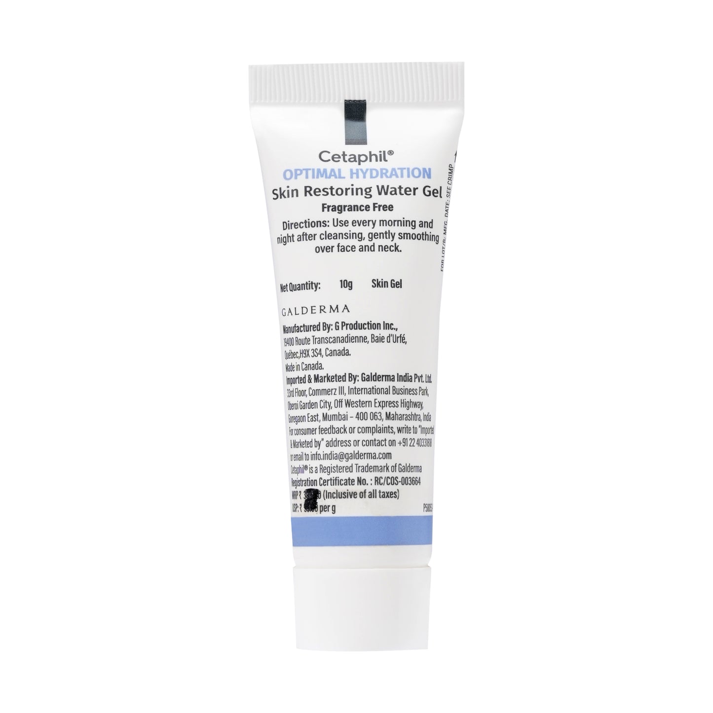 Cetaphil Optimal Hydration Restoring Water Gel 10g